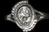 S�lv ring med CZ